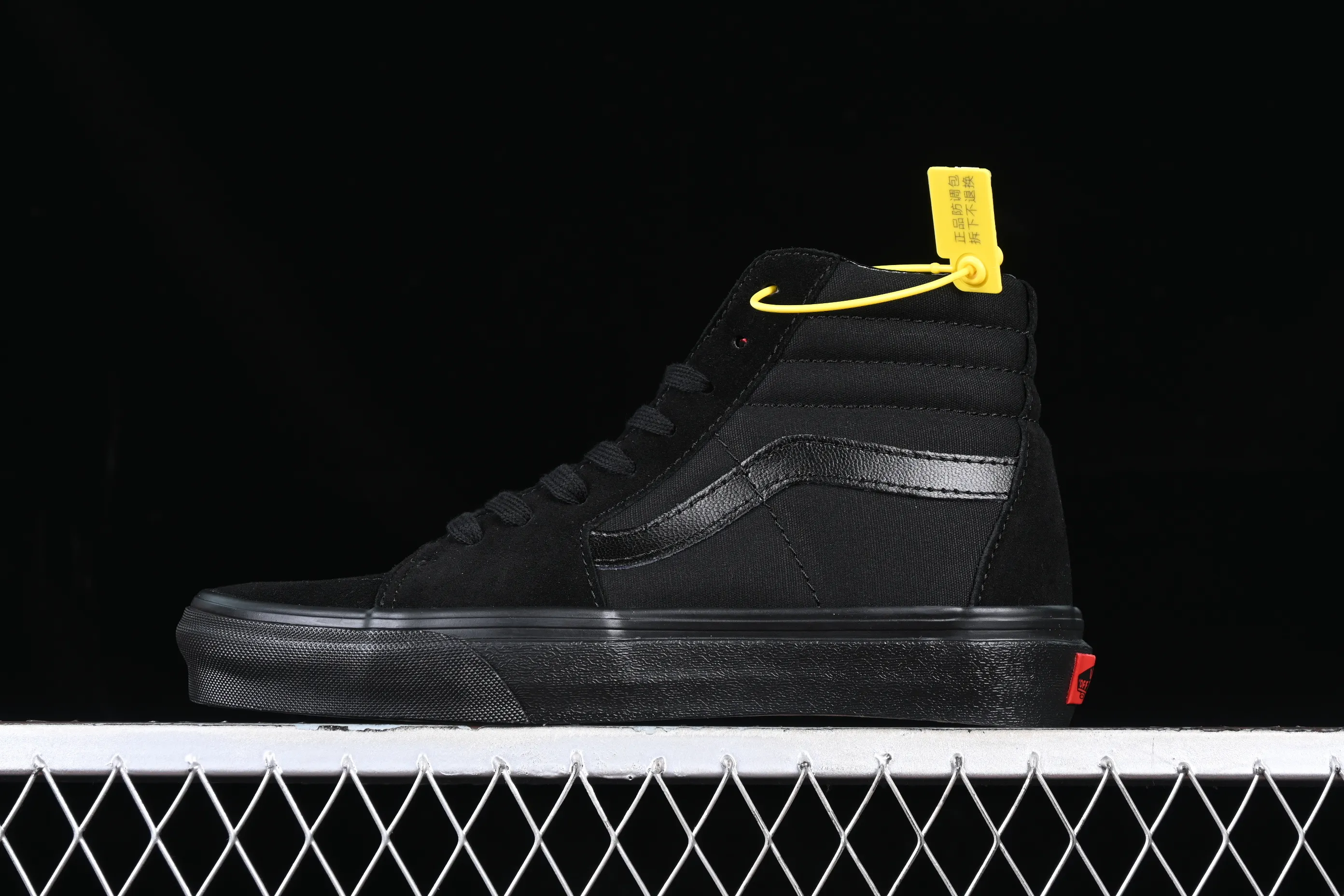 All categories Vans Vans series Vans Hi Vans high-top Vans Sk8-Hi Vans official Black Warrior high-top classic pure black casual canvas shoes VN000D5IBKA